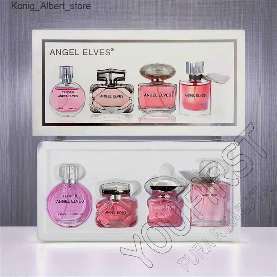 Gift Box 4Pcs Set Perfume Women 120ml Night Club Perfumes For Women Lasting Fragrance Perfume Femme Floral Fruity Scent Spray z25026FFJ6