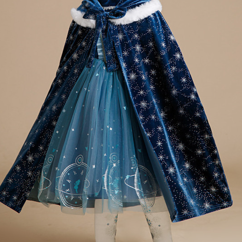 DISNEY toddler designer clothes girl infant designer clothes designer Elsa princess Girls' performance cape cloak with no label design comfortabl