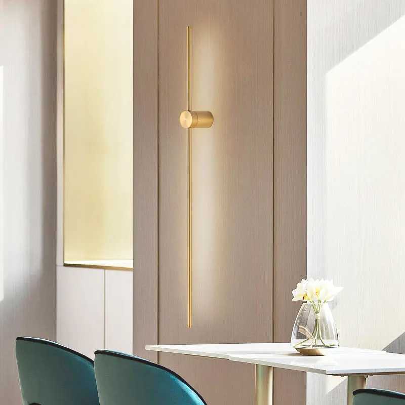 Black Copper LED Wall Lamps Wall Lights Decor for Sofa Background Bedroom 360 Rotation Indoor Lighting Fixtures LED Wall SconceXJ250526