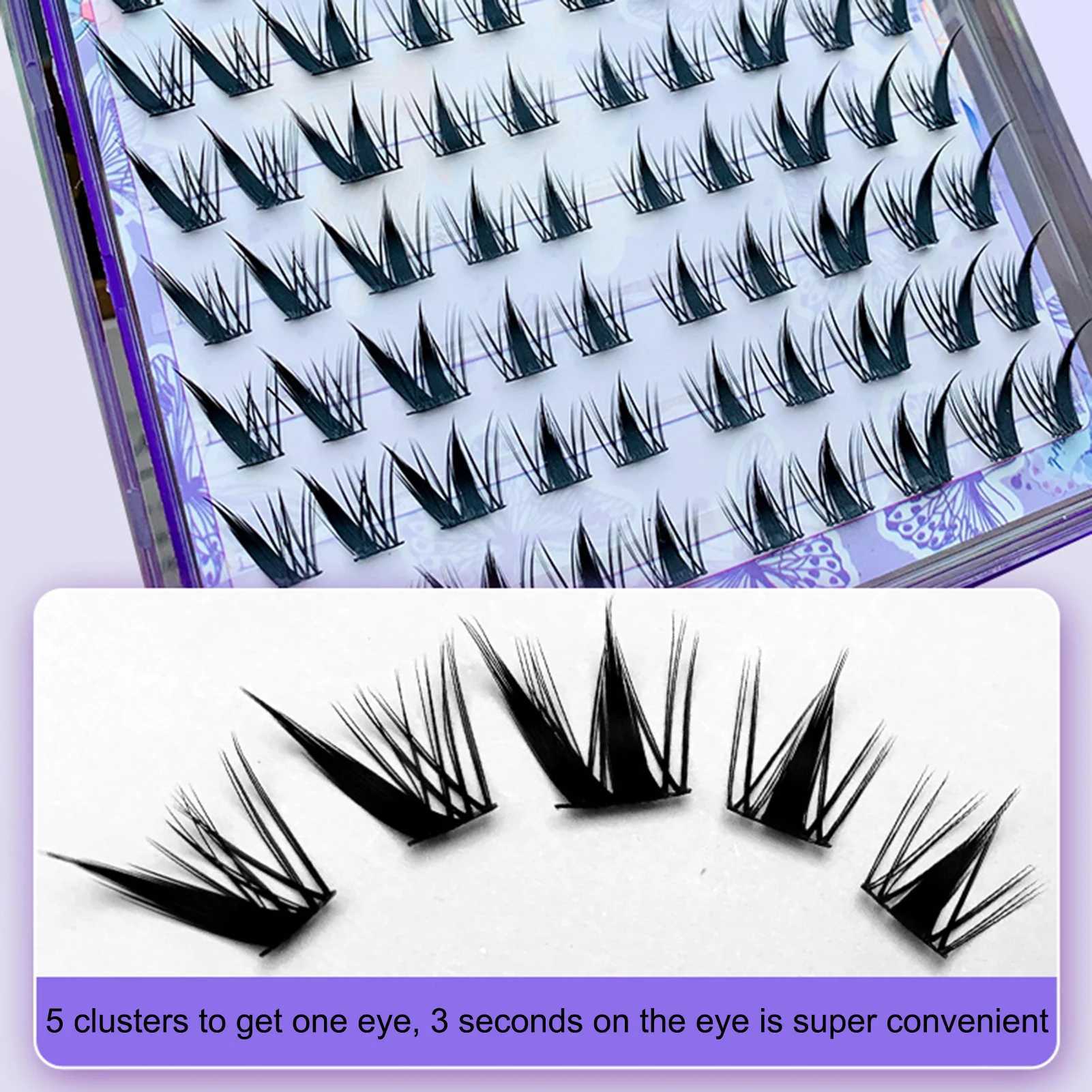 Individual Manga Lashes Natural Fox Eye False Eyelash Cluster Segmented Anime Lashes C Curl Thick Mink Lashes Extension z2505268GXS