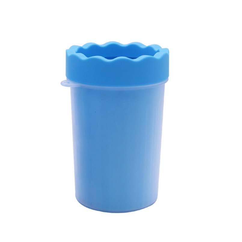 Dog Paw Cleaner Pet Foot Washing Cup Pet Supplies for Small Medium Large Breed Dogs Cats Portable Soft Silicone Cups Can be Detached and Washed Blue 3