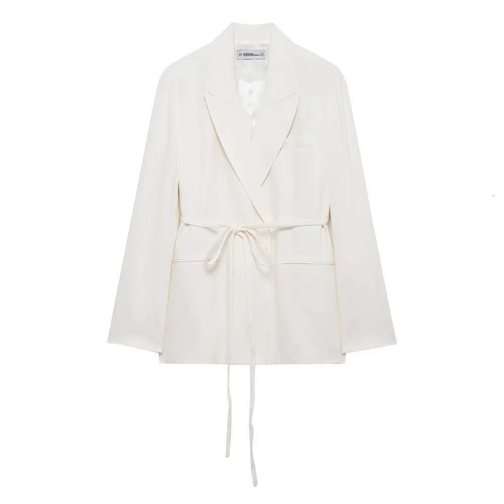 2025 New Women's Casual Elegant Design With European And American Retro Linen Blend Suit Jacket&Pants Set