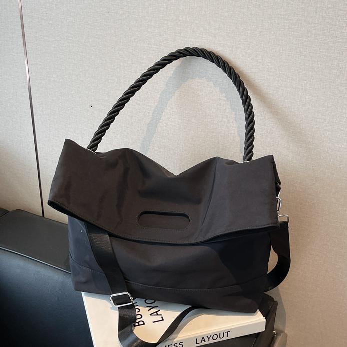 Minimalist Designer Women's Handbag Fashion Canvas Large Capacity Commuter Crossbody Bag New Casual Handbag Student Bag Free Shipping