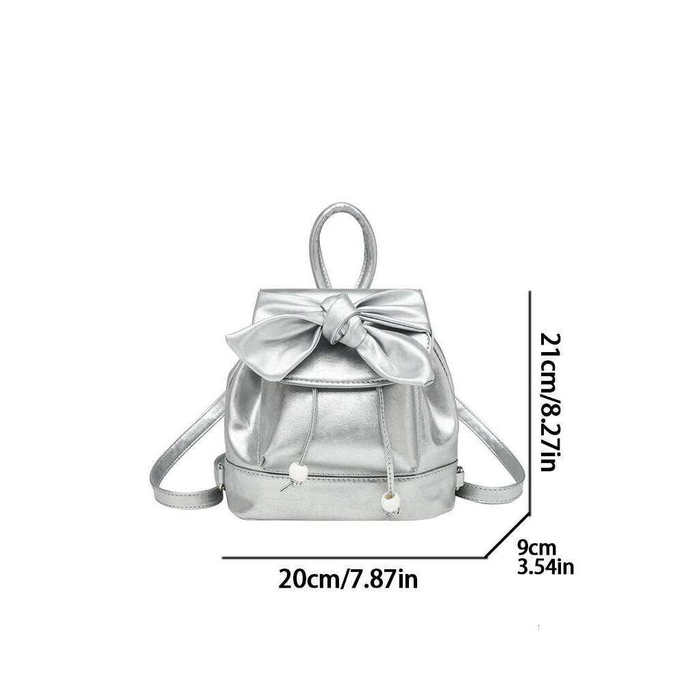 Women's Bags Designer New Fashion New School Travel Small Backpack Niche Design Senior Bow Bag