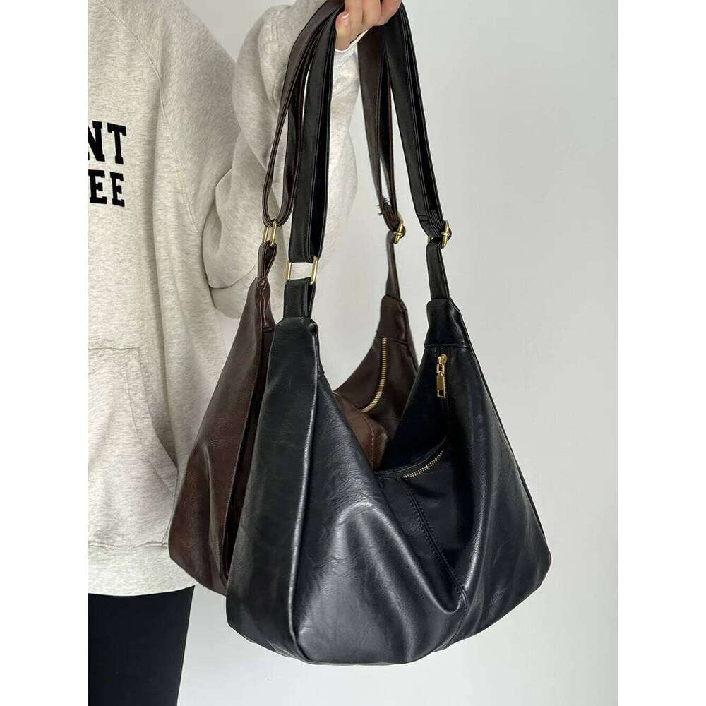 Women's Bags Designer Factory Direct Handbag Ladies Vintage Tote Bag Preppy All-Matching Large Capacity Shoulder Commuter Crossbody Bag