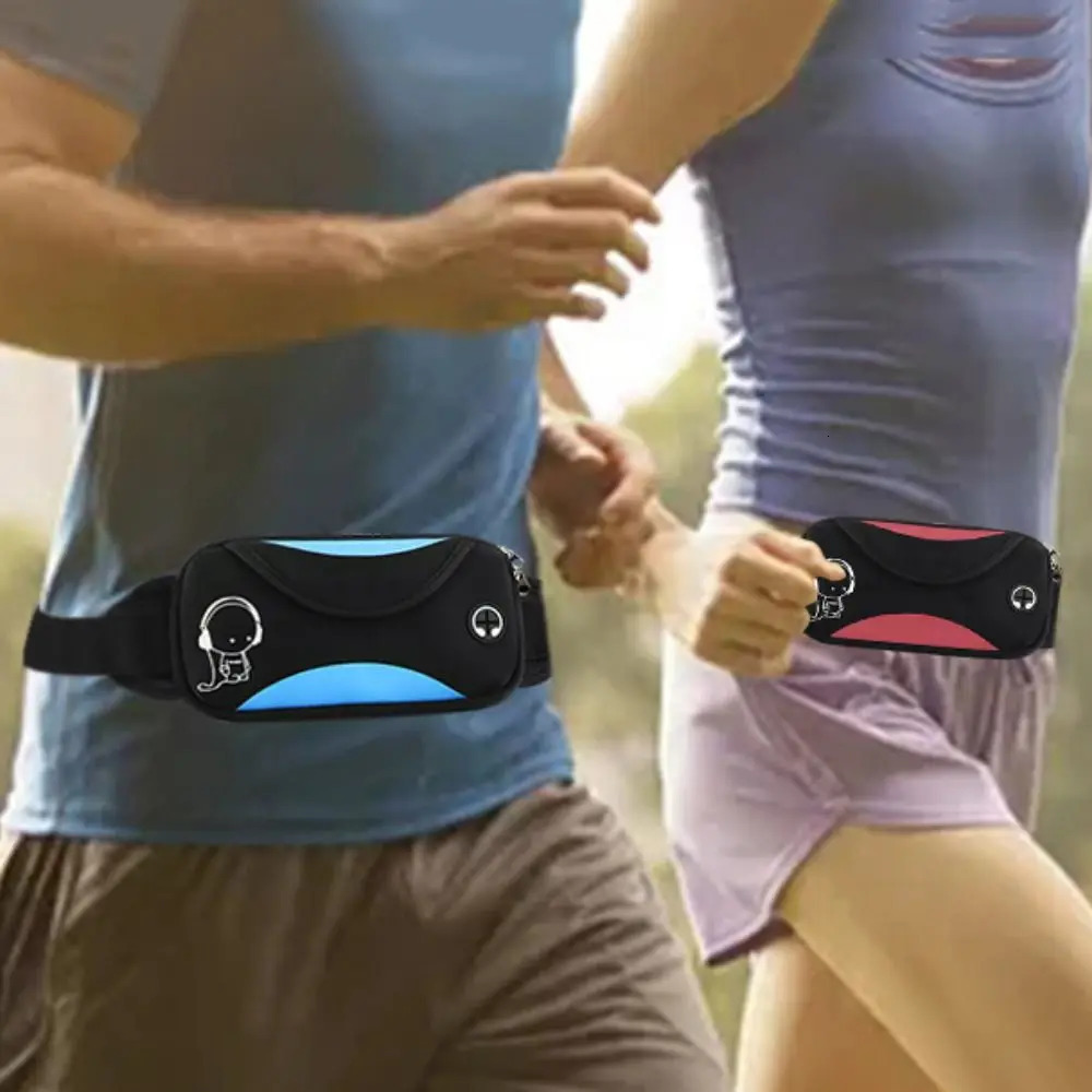Waterproof Running Waist Bag Lightweight Invisible Marathon Jogging Bag Adjustable Portable Sports Fanny Pack 250526