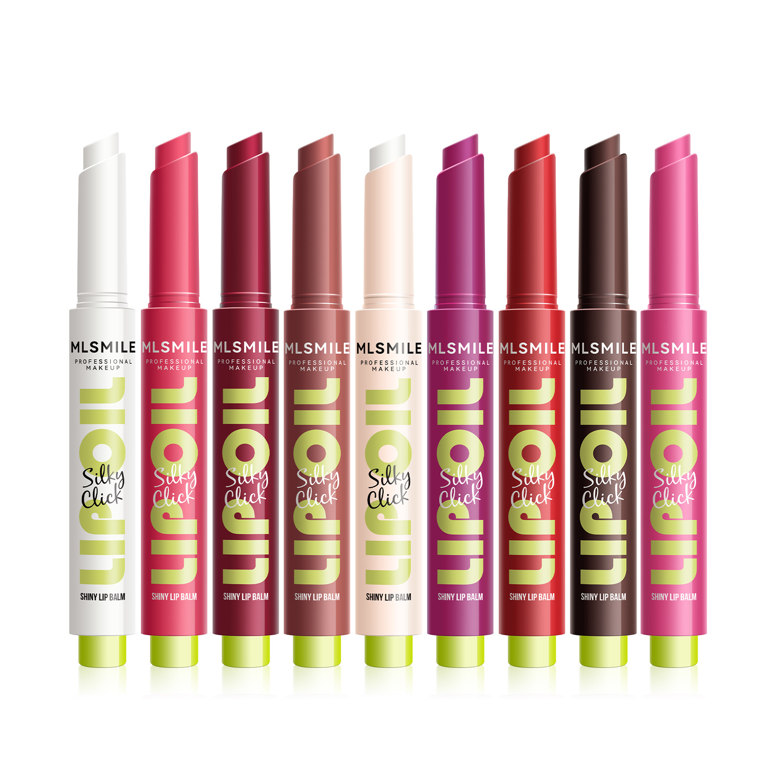Press-on Lipstick 9 Color Mirror Watery Solid Lip Balm Shading Moisturizing Lip Tint