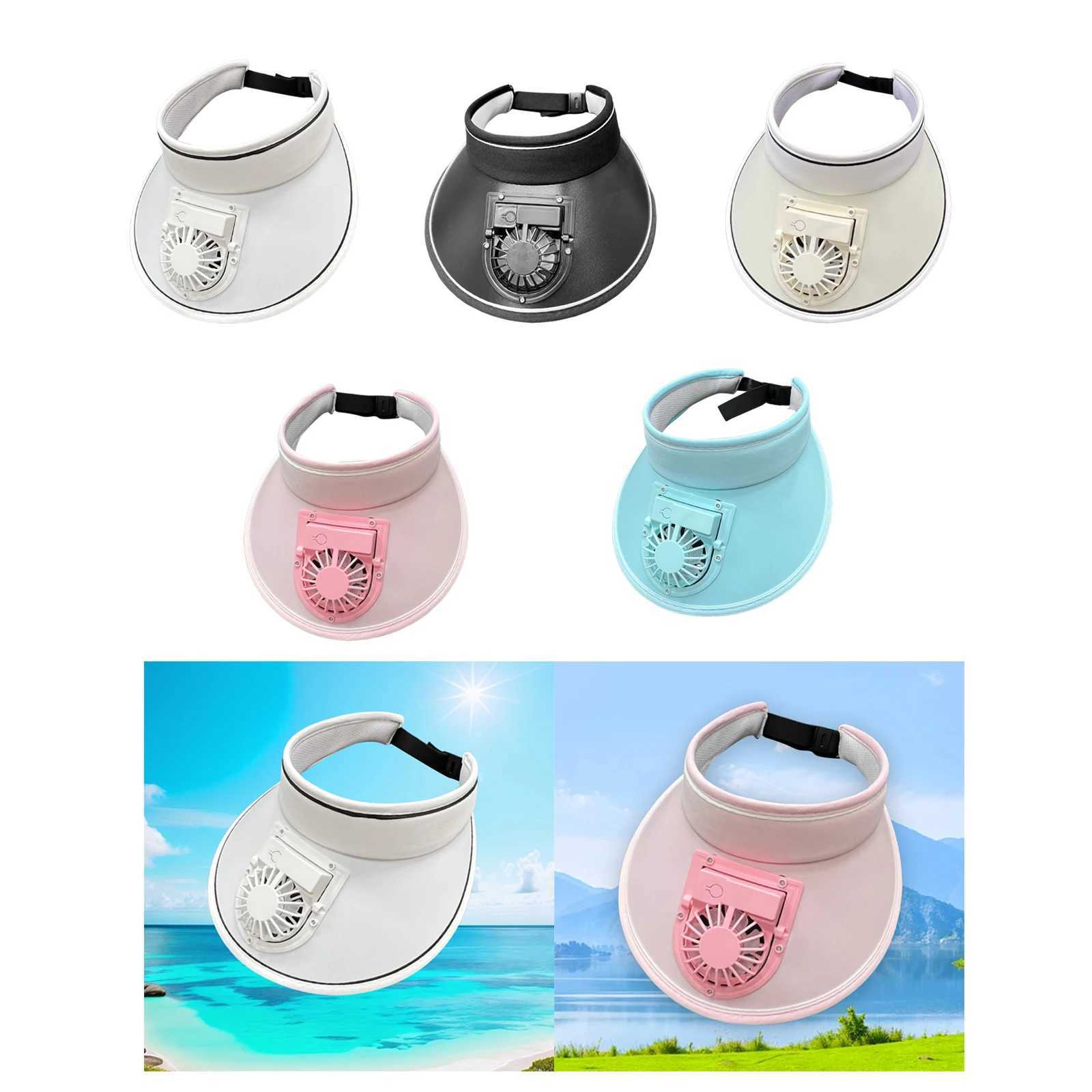 USB Charging Fan Hat UPF50+ - Wide Brim Sun Visor Cap with 3-Speed Cooling Fan Adjustable Breathable Fishing Hat for Men Women z250526TDY6