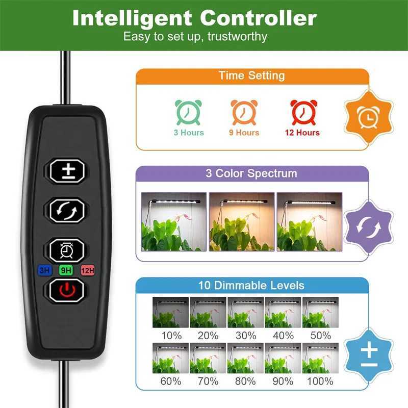 Plug Plant Lamp Full Spectrum Grow Lamp Pot Succulent Plant Lamp USB Suitable For Plant Seed Germination Seedling Growth LightXJ250526