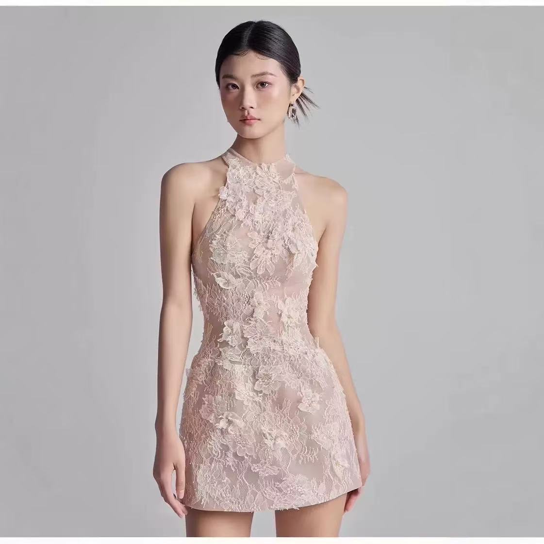 Casual Dresses Womens Dress Nice-forever Summer Women Elegant Banquet Evening Cocktail Wedding Party Vintage Clothing