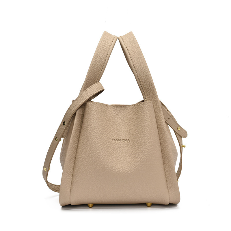 2025 New Women's Handbag Tote Basket Crossbody Versatile Mother-Daughter Commuter Bucket Bag for Women