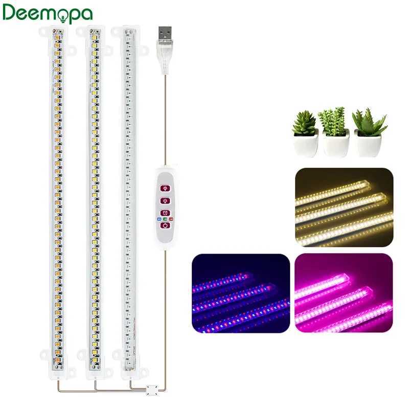 LED Grow Light 5V USB Plug Full Spectrum LED Bar Lamp for Plants High Luminous Efficiency 30cm for Grow Tent Greenhouses FlowersXJ250526