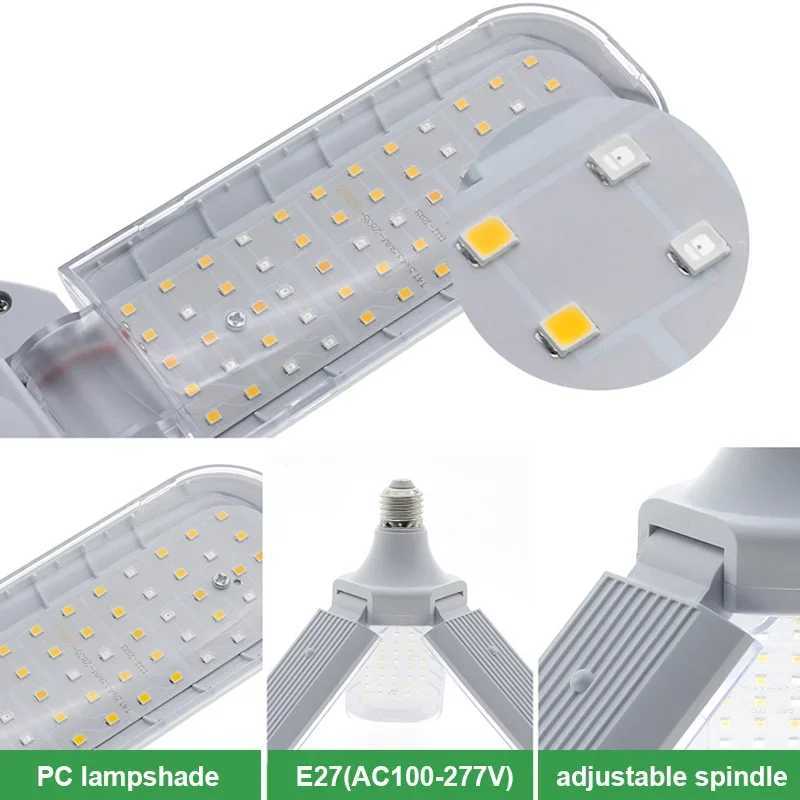 48W Full Spectrum E27 Plant Growing Light Foldable LED Grow Light Bulb Plant Lamp Indoor Plants Flower Seedling Growth LightingXJ250526