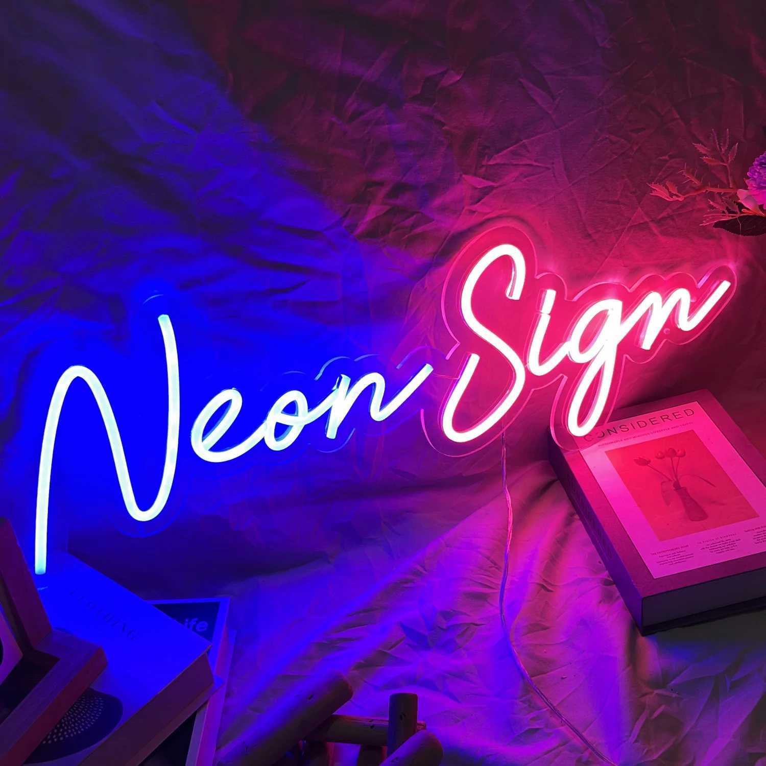 Custom Name Neon Sign Wedding Decoration Neon Wall Decor LED Light Letters Kid Room Bedroom Night Light Personalized for Her W250526