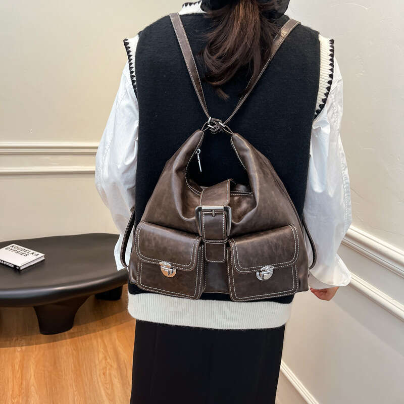 Large Capacity Handheld Tote For Women New Fashion Casual Backpack High End Single Shoulder Crossbody Bag