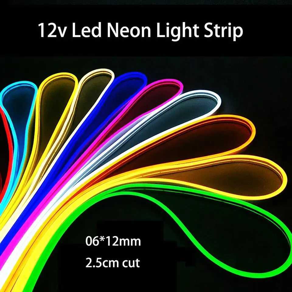 Neon Light Strip LED Flexible Silicone Set 2835 5M 600 Lights Embedded Linear Flexible Light Strip for Indoor Outdoor Bedroom W250526