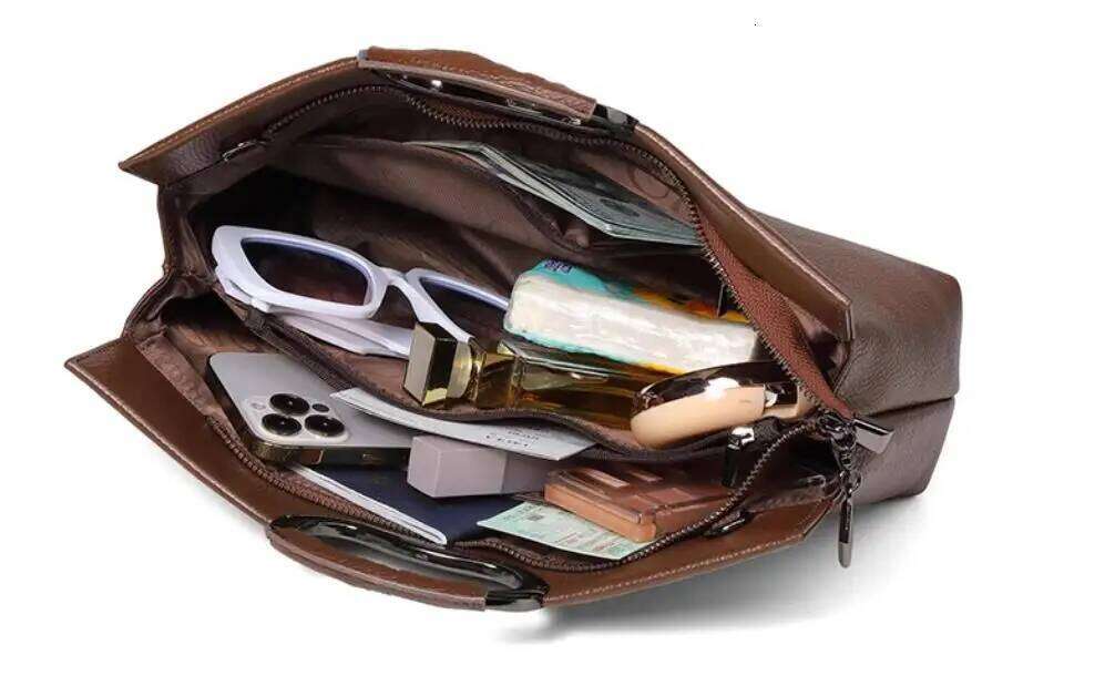 New Genuine Leather Women Handbags Large capacity Casual Single shoulder Crossbody Bag Fashion Portable Bags bag