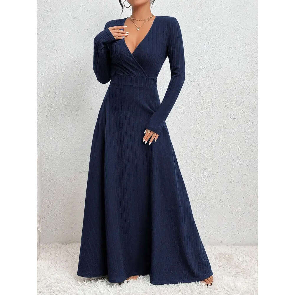Tight Cut Out Dresses Women S Long Sleeve V Neck Waist Cinching Dress Sexy Dress