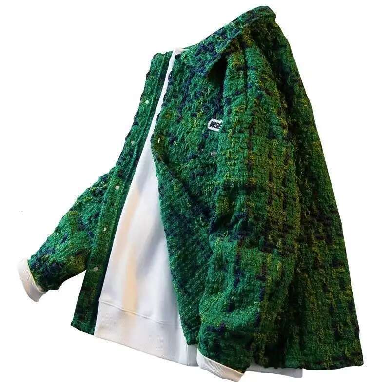 Spring Autumn New Men's Cardigan Single-Breasted Fashion Knit Coat ing Colorblock O Collar Coats Swearter Jackets