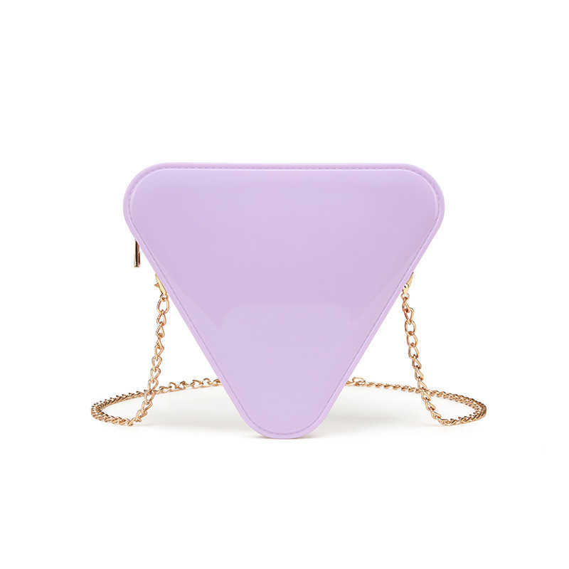 Pvc Triangle Jelly Bag Fashion Versatile Shoulder Bag Anti Dirty and Easy to Wash Summer Womens Diagonal Cross