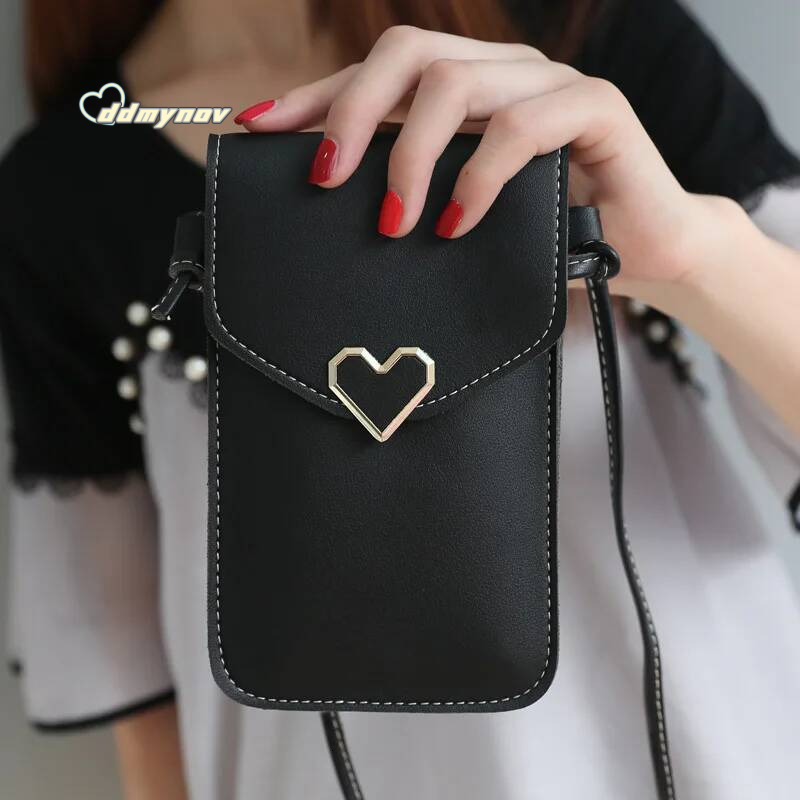 Ladies Touch Screen Cell Phone Purse Smartphone Pu Leather Shoulder Strap Handbag Women Bag Fashion Mobile Wallet 2024 ddmynov