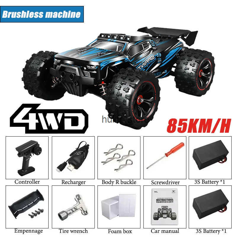 Free shipping 4WD Remote Control Car Off Road 4x4 RC High Speed By Truck Super Brushless 50 or 85KM/H Fast Drift Racing Toy Kids Adults