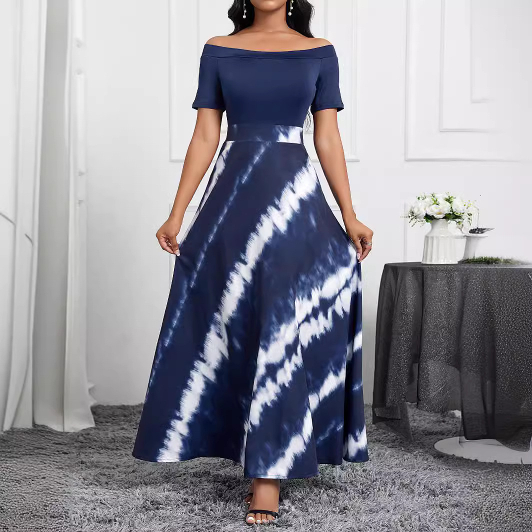 Small niche style design sense spring and summer new elegant one shoulder womens dress