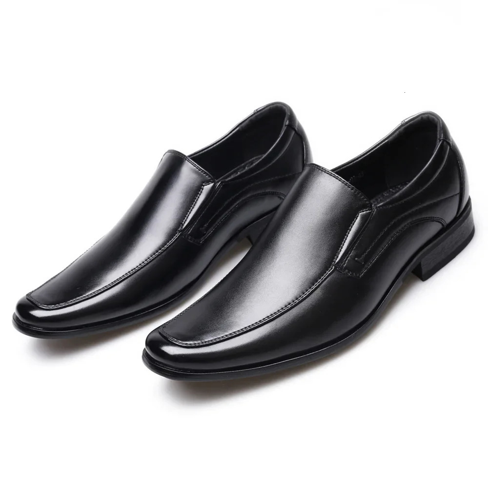 Classic Business Mens Dress Shoes Fashion Elegant Formal Wedding Men Slip on Office Oxford for y d42 250526