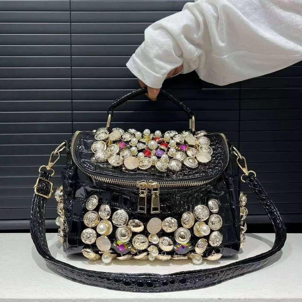 Women's Bags Designer Women's Fashion Dia Handbag Elegant Evening Beaded Light Shoulder Crossbody Bag
