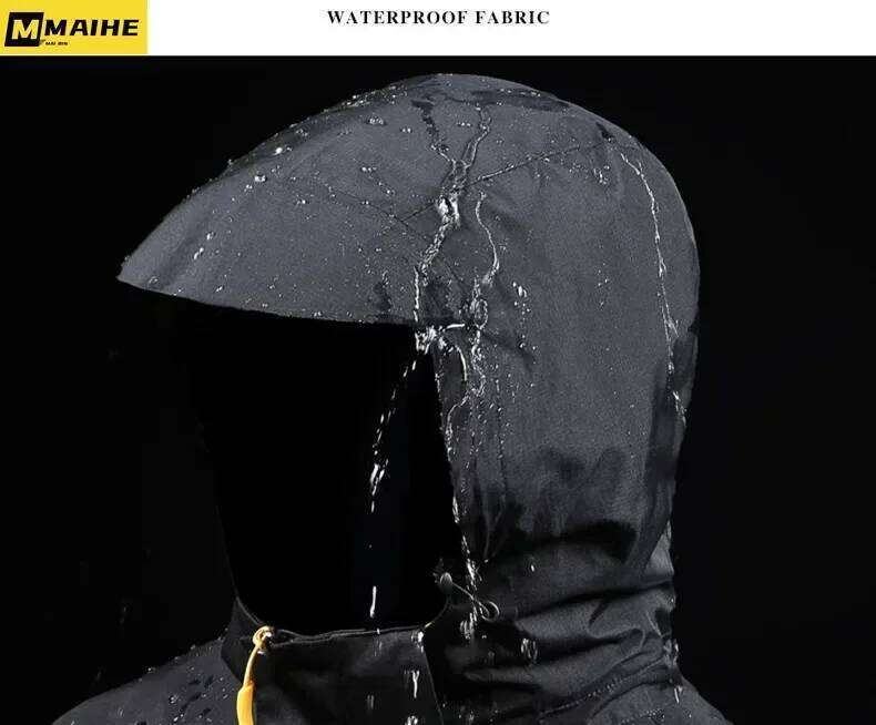 Winter 2 In 1 Warm Sportwear Ski Camping Coat Softshell Waterproof Outdoor Jacket Men Windbreaker Climbing Hiking Coats