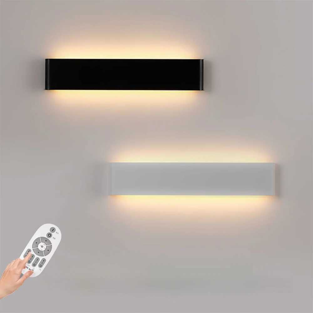 LED Wall Sconce Light Dimmable Wall Lamp Living Room Bedroom Indoor Wall Light For Home Brushed Aluminum Wall Lighting FixtureXJ250526