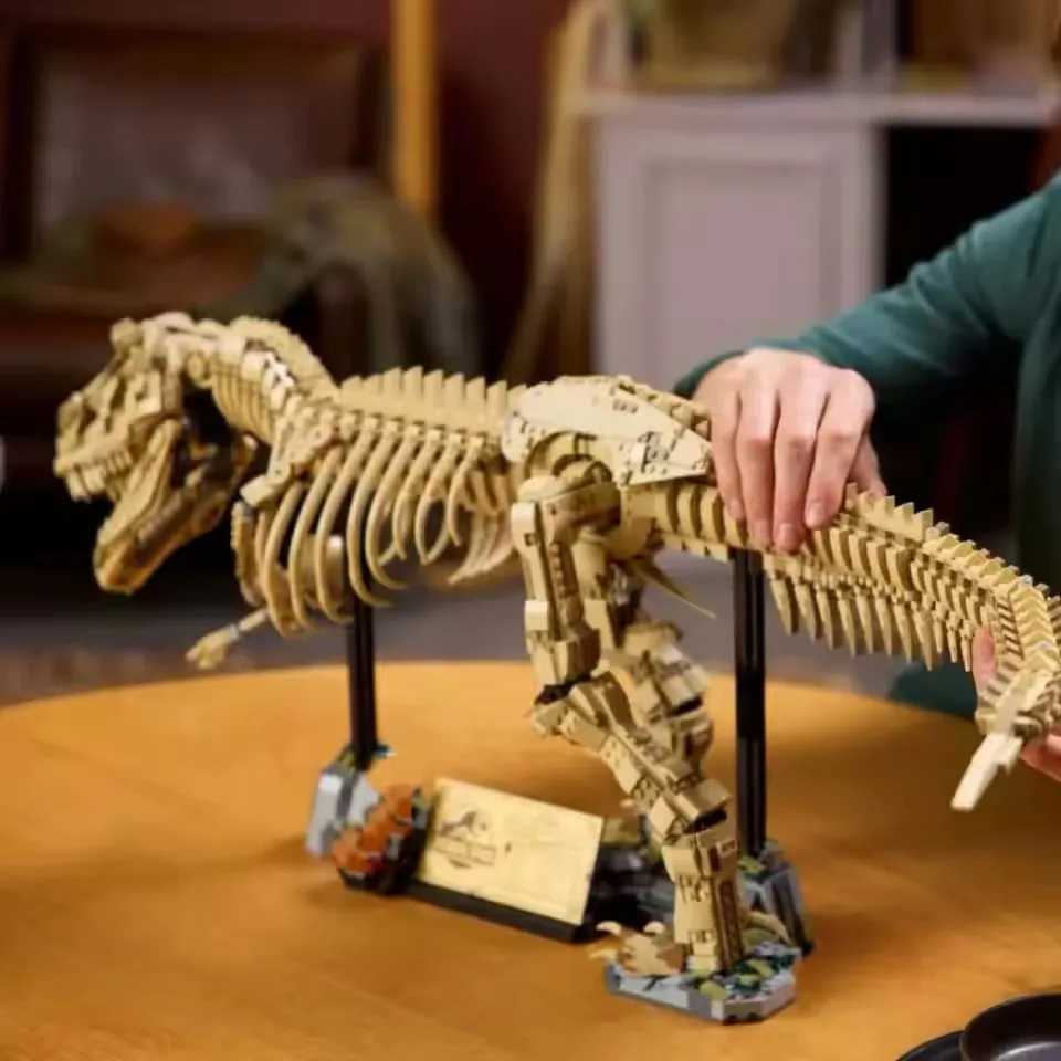 2025 New 76968 Dinosaur T-Rex Fossils Tyrannosaurus Rex Building Blocks Dinosaur World Park Toys for Kids Boys Birthday Gifts M250526
