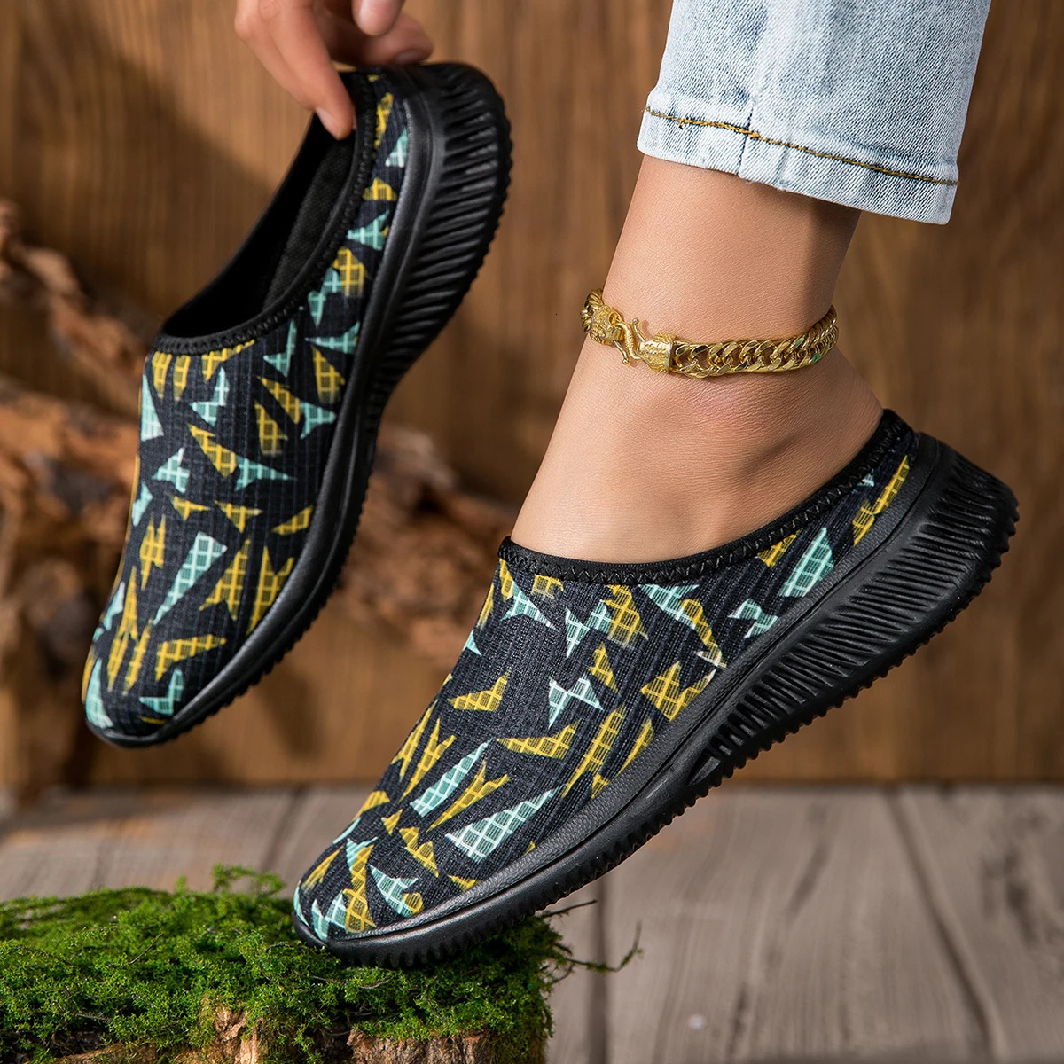 Summer Half Slippers Womens Breathable SlipOn Casual Flats Comfortable Home Shoes for Warm Weather 250526BJ - view 6