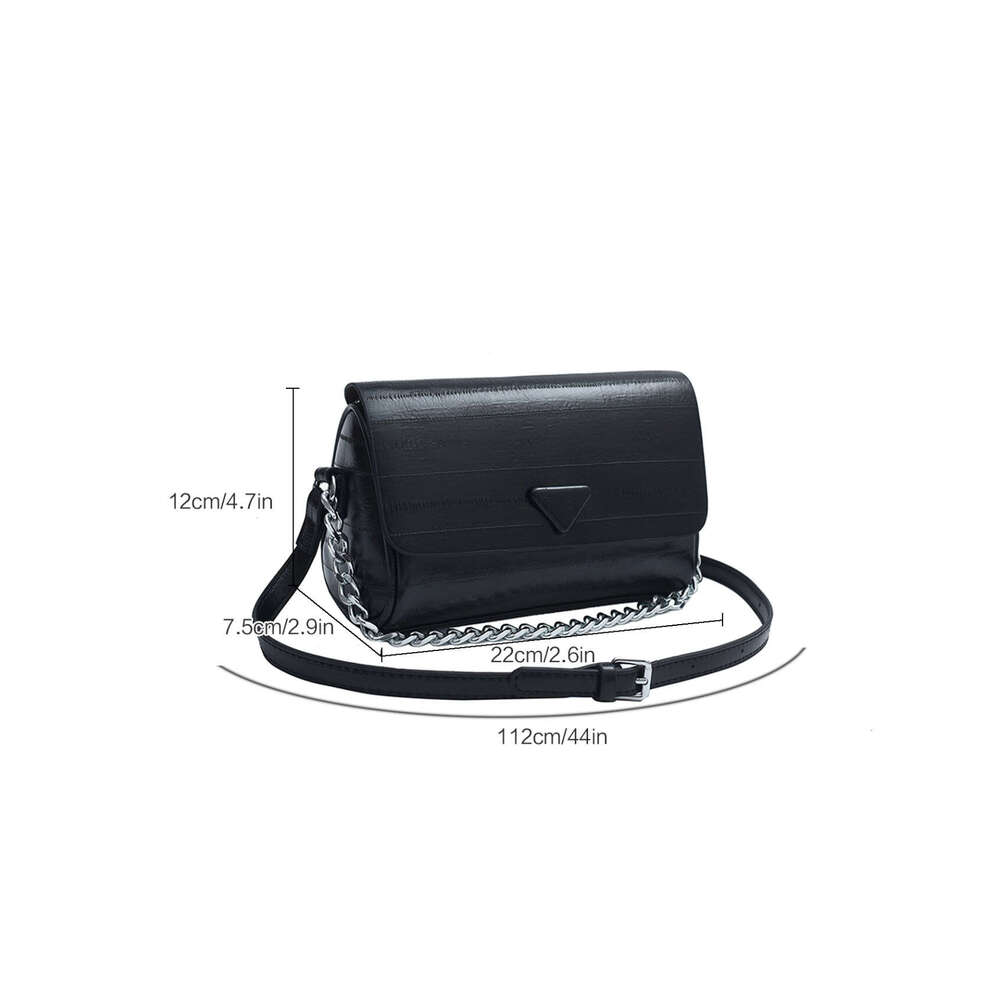 Pillow For Women New High-Quality Textured Chain Crossbody Fashion Versatile Simple Cylinder Bag
