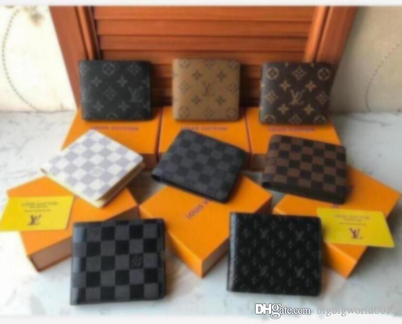 2025 Designers Paris plaid style High-end Mens Wallet Credit Card Holder Purse Men Wallets billfold Purses With box Purse Crossbody bag
