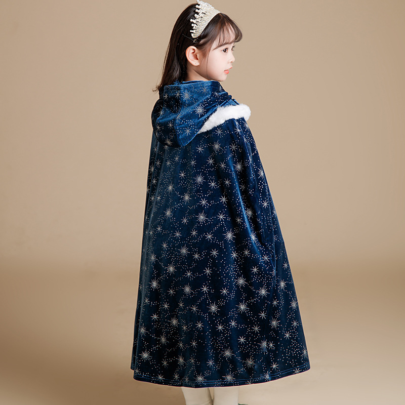 DISNEY toddler designer clothes girl infant designer clothes designer Elsa princess Girls' performance cape cloak with no label design comfortabl