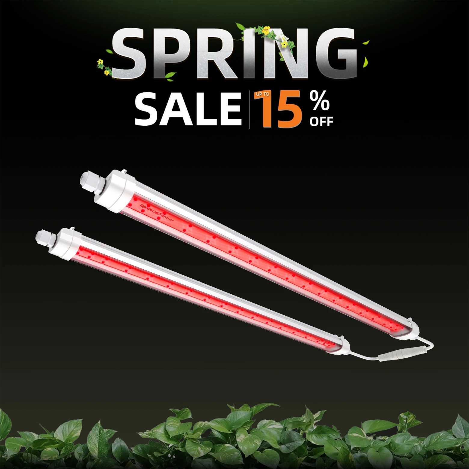 Spider Farmer GlowR40 Red Spectrum LED Grow Light Bar For Seedling Veg Bloom Flower Plants Indoor HydroponicsXJ250526