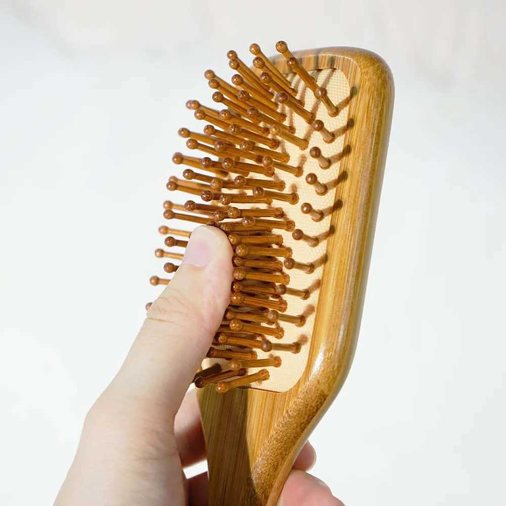 Personalized Wooden Hair Brush With 24 Patterns Engraved Massage Brush Anti-tangle Hair Styling Comb Mothers Day Custom Gift R250526