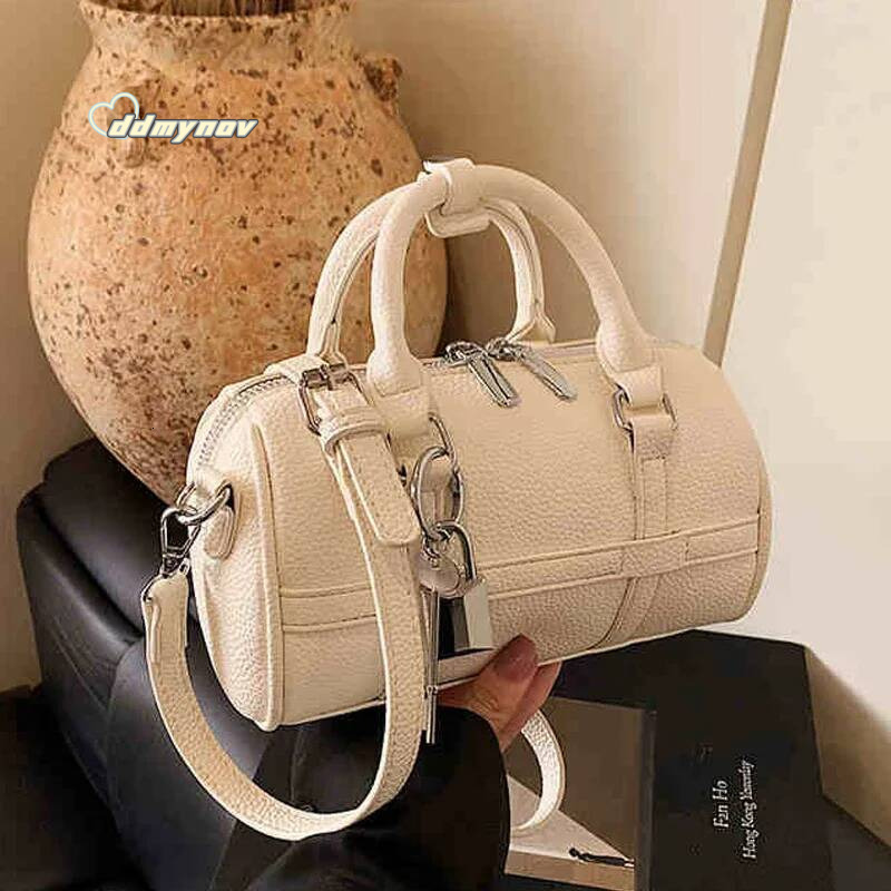 Fashion Red Single Shoulder Underarm Bag Women Temperament Versatile Party Handbag Commute Crossbody Bags with Lock Pendant ddmynov