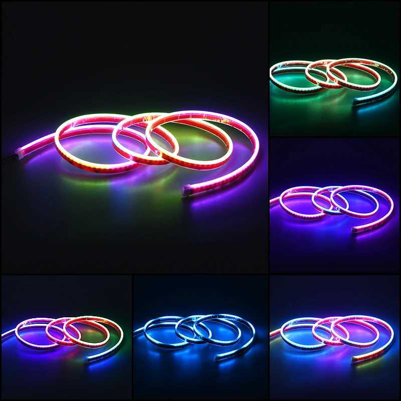Hood Light Daytime Running Lights Automotive Supplies APP Control Multi-function Led neon Strip Running Lights For 12V Car W250526