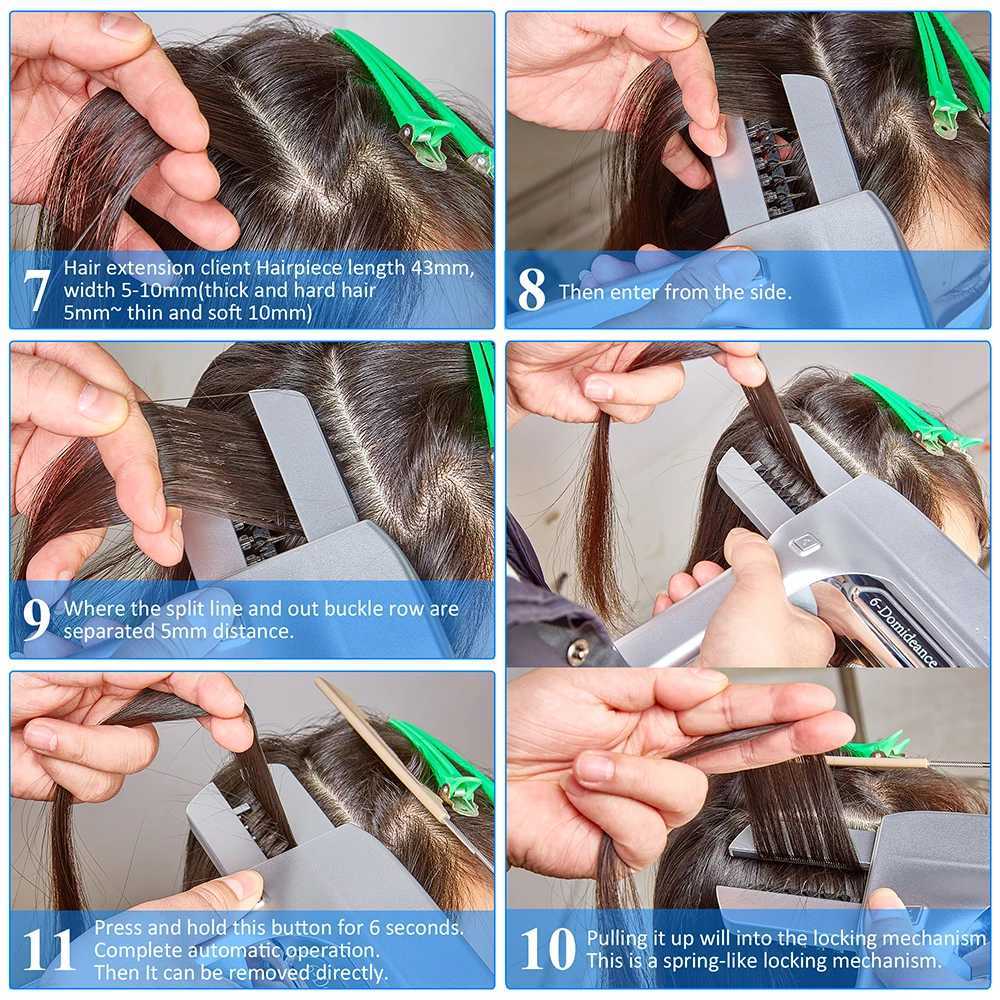 6D-3 Hidden Hair Extensions 52g 100% Real Micro Links Feather Human Hair Dark Brown Color #2 3rd Generation 6D Hair Extensions S25526