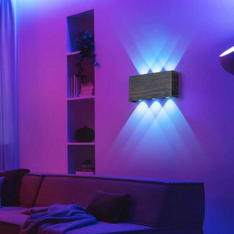 RGB Charging Wall Lamp 6W Wiring Free Magnetic Installation 4000mAh Indoor Decoration Hotel Bedside Corridor Atmosphere LightXJ250526