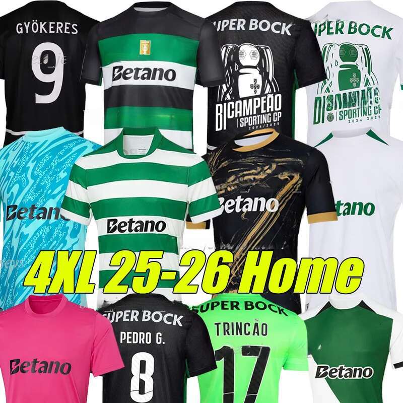 24/25/26 Lisbons Sporting CP soccer jerseys 2025 Lisboa CR7 GYOKERES TRINCAO HARDER CATAMO INACIO PEDRO G. QUENDA FRESNEDA BRAGANCA football shirts Men Kids