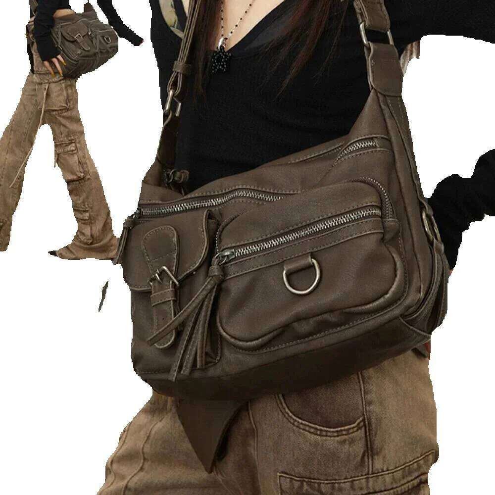 Designer Luxury Designer Luxury Annmouler Designer Women Shouler Large Capacity Crossbody Casual Soft Pu Leather Messenger Bag Multi-Pocket Purses