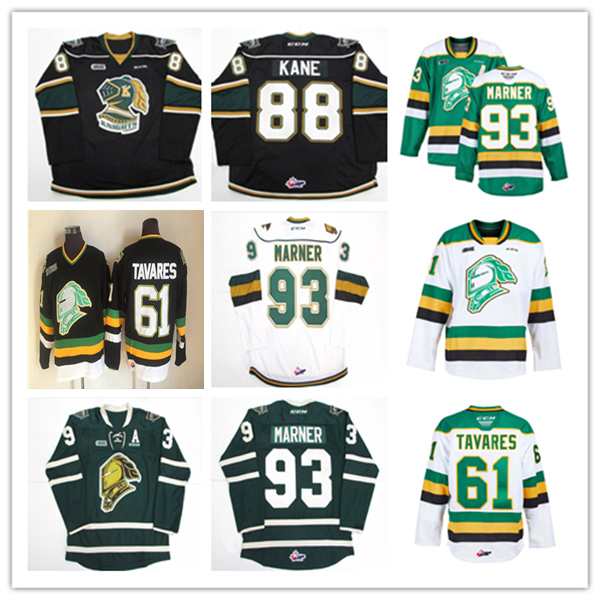 London Hockey Jersey Sam Dickinson Sam O'Reilly Barkey Easton Cowan Mitch Marner John Tavares PATRICK KANE Rick Nash Bo Horvat Adam Boqvist Matthew Tkachuk Perry Domi