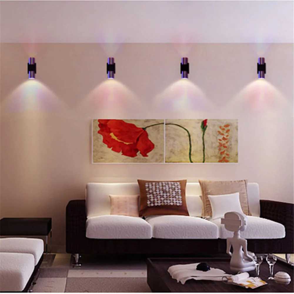 Modern LED Wall Light 6W Dual-Head Sconces Lamp AC85-265V Hall Corridor Stairway Bedroom Reading Indoor Wall Decor LightingXJ250526