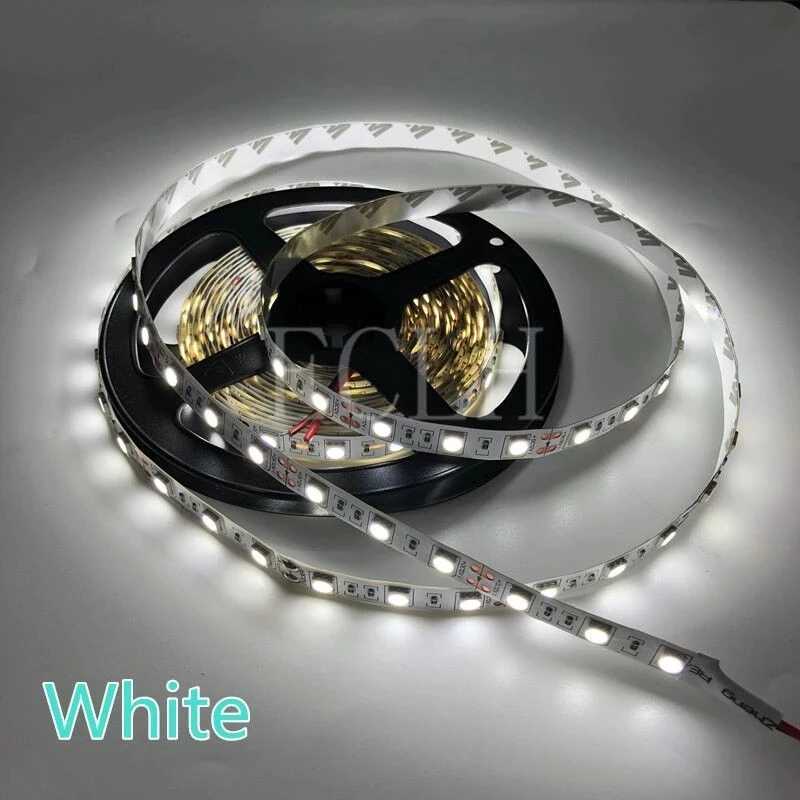 5M 2835 RGB LED Strip Light 300 LEDs DC 12V Red Green Blue Warm White Cool White Flexible SMD 2835 LED Diode Ribbon Tape Lamp W250526
