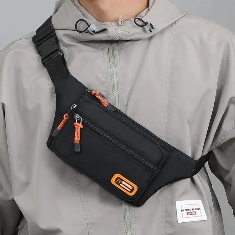 Multifunctional Mens Waist Bag Waterproof Running Chest Bag Phone Pouch Unisex Crossbody Bag Men Waist Packs Hip Belt Bags 250526