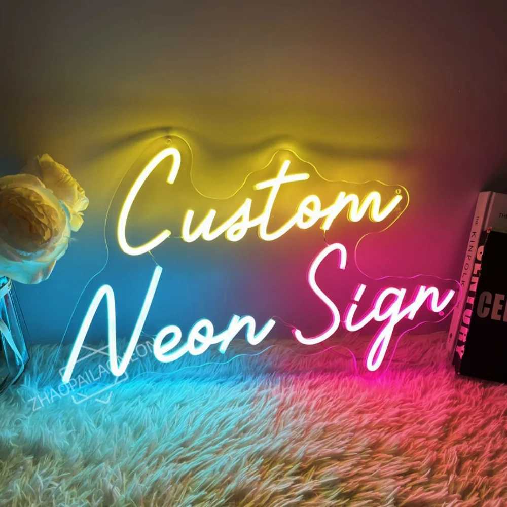 Custom Neon Sign Name Room Decor Wedding Bar Party Shop Business 3D Acrylic Signs Beauty Salon Studio Birthday LED Lights W250526