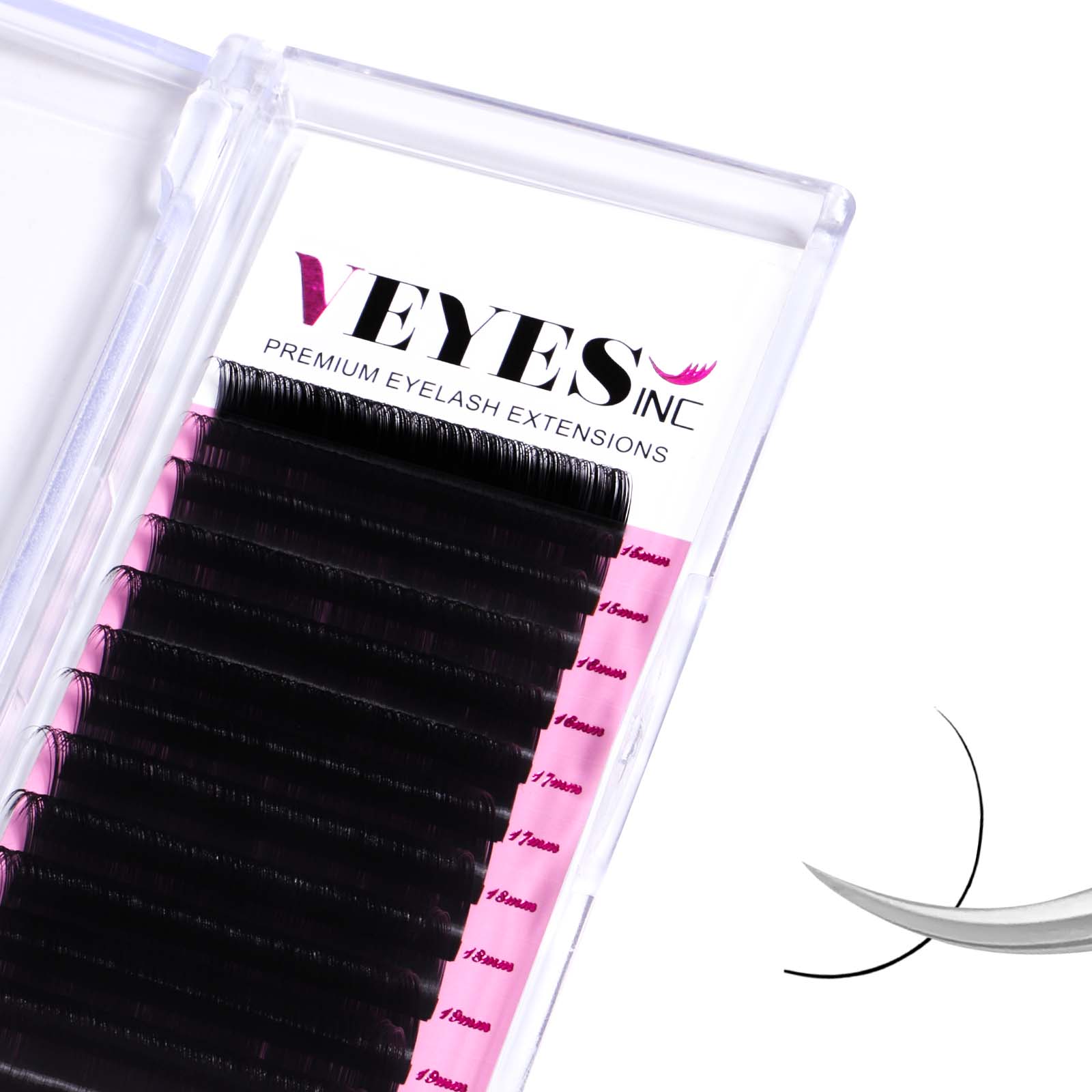 Veyes Easy Fans Matte Dark Black Faux Mink Lash Extensions 30mm Synthetic Hair BC 15mm 10mm Cashmere Lash Extension Trays